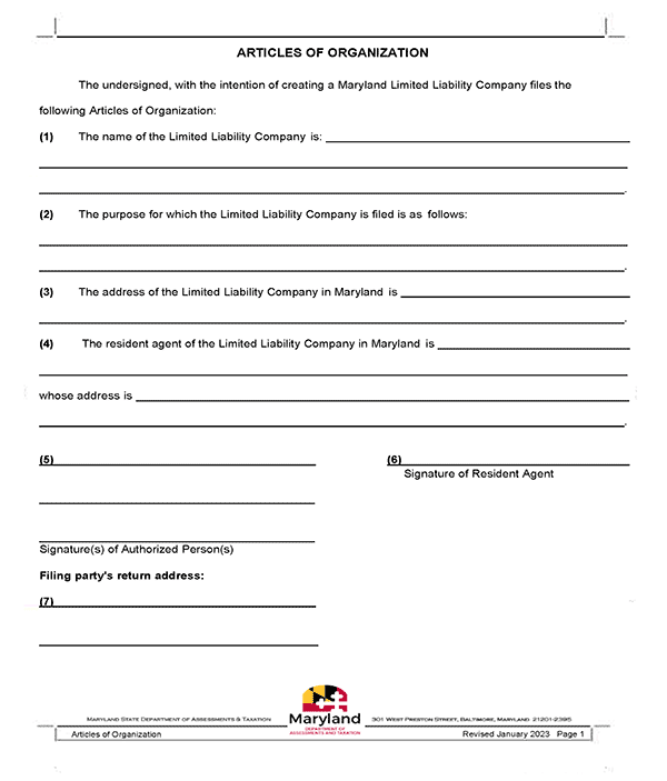 Acta Constitutiva Maryland