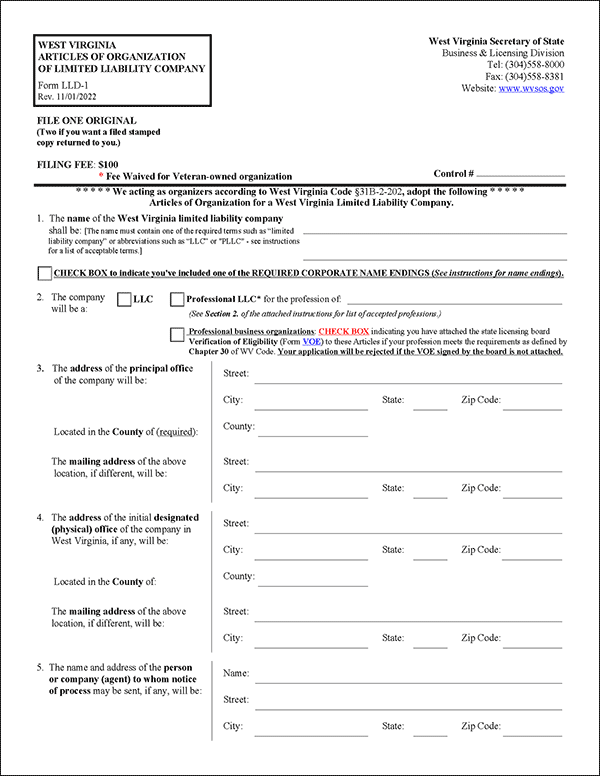 Acta Constitutiva West Virginia