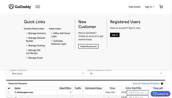 How to use GoDaddy Auctions.