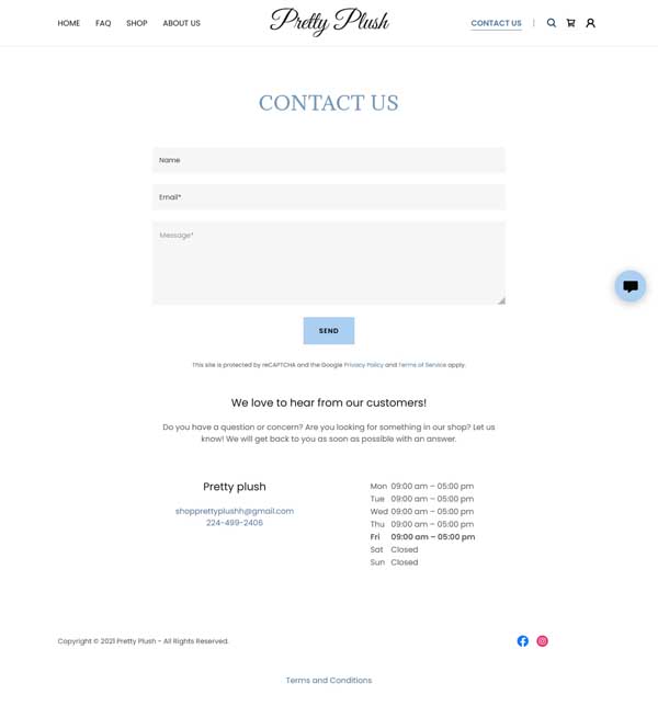 How to make a contact us page.
