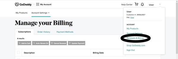 How to request a refund from GoDaddy.
