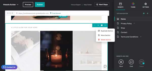 How to build a website for a local store.