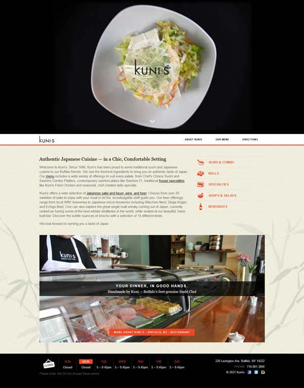 How to build a website for a local store.