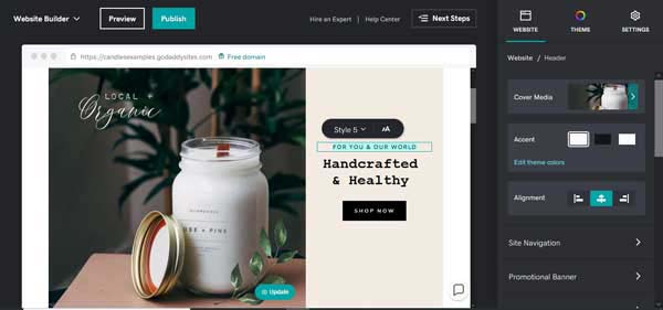 How to build a website for a local store.