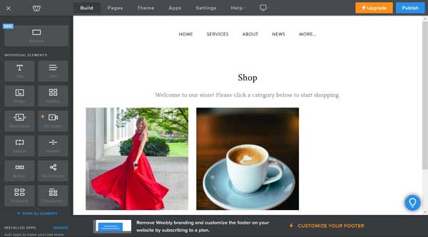 How to make a Weebly ecommerce site.