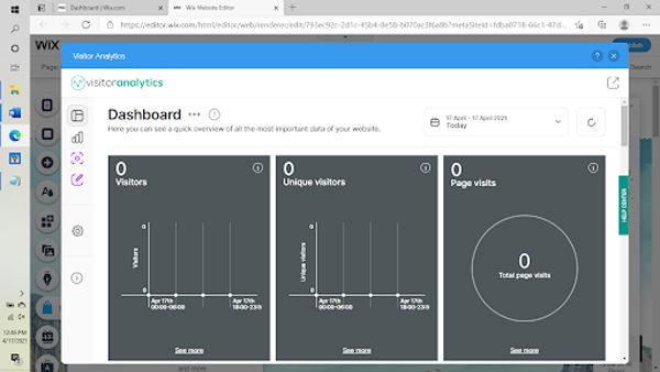 Wix pricing and plans screenshot.