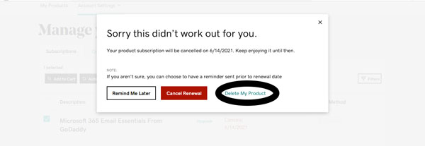 How to request a refund from GoDaddy.