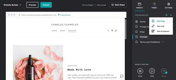 How to build a website for a local store.