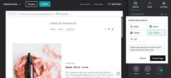 How to build a website for a local store.