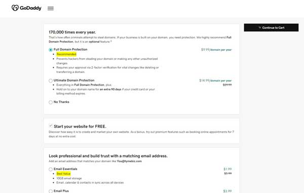 How to buy a domain.