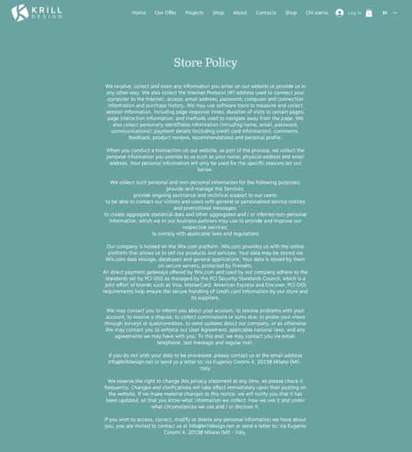 How to make a privacy policy page.