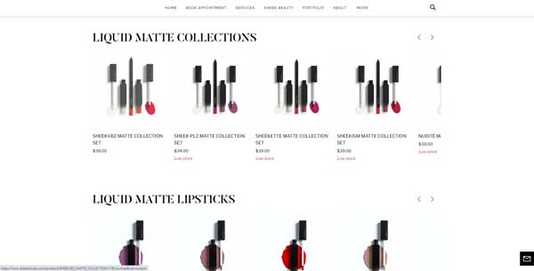 Examples of sites made with Square.