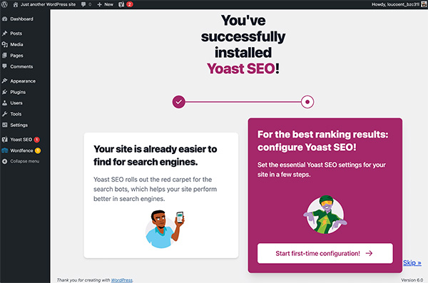 WordPress SEO example.