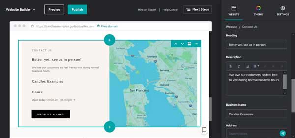 How to build a website for a local store.