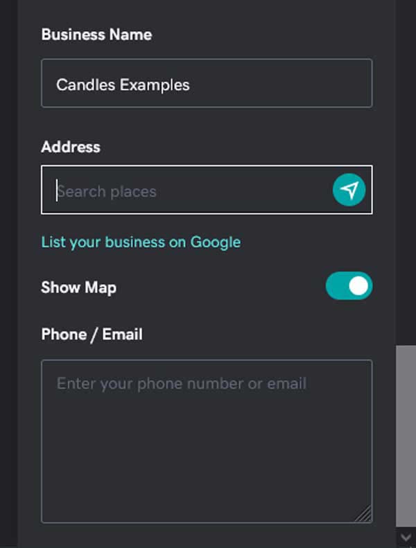How to build a website for a local store.