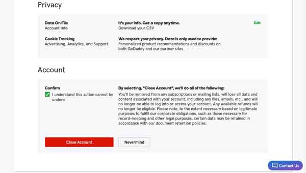 How to cancel GoDaddy.