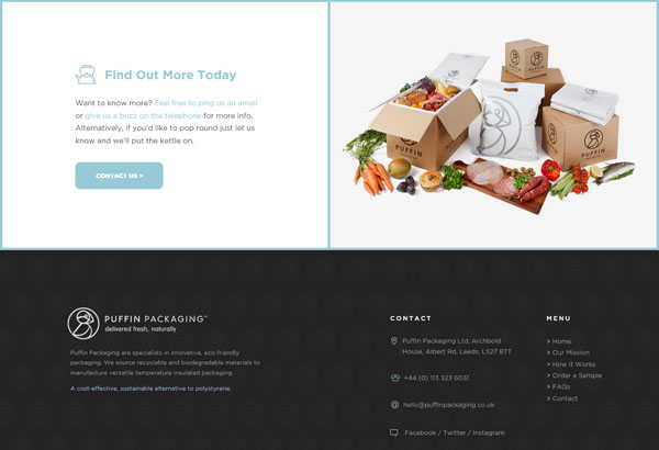 Services page example