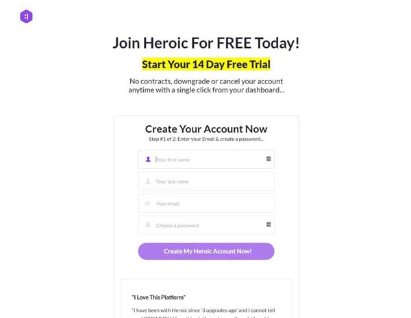 How to Use Heroic Website Builder.