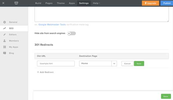 How to set up Weebly SEO.