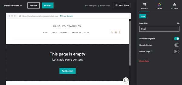 How to build a website for a local store.