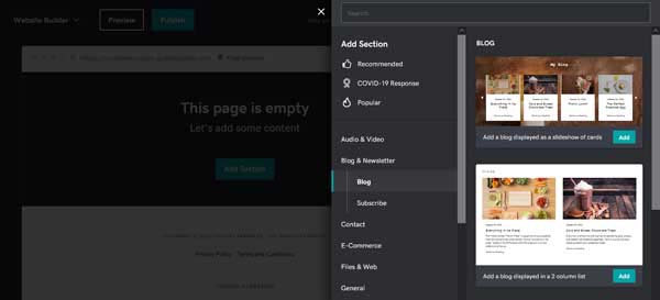 How to build a website for a local store.