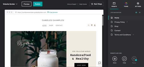 How to build a website for a local store.