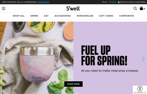 WordPress website example.