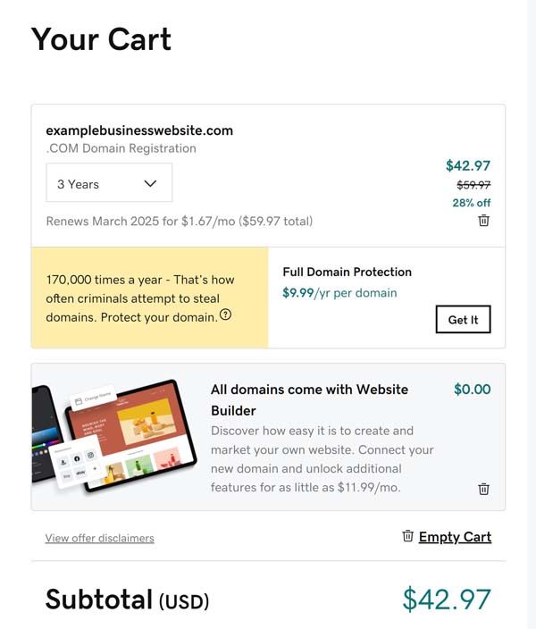 How to Buy a Domain on GoDaddy