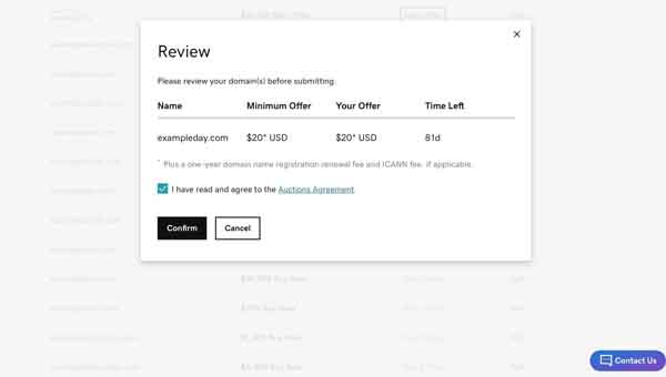 How to use GoDaddy Auctions.