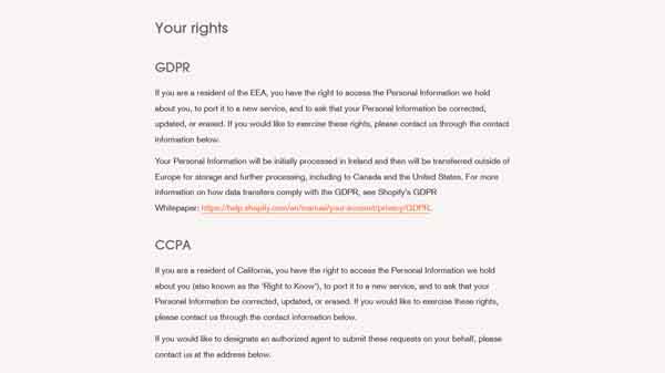 How to make a privacy policy page.