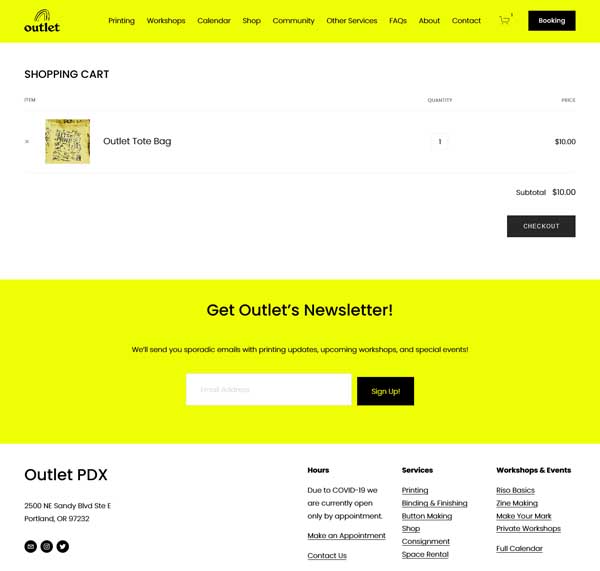 How to make a shopping cart page.