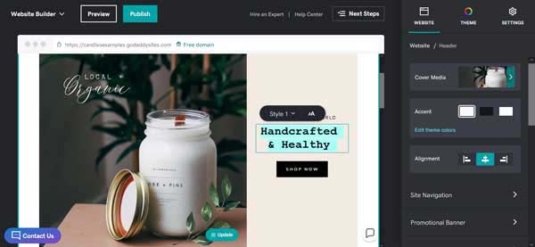 How to build a website for a local store.