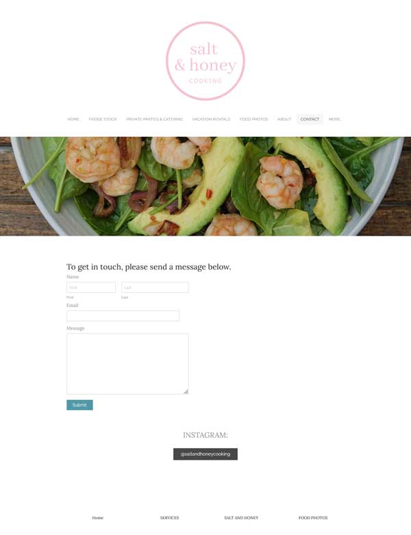 How to make a contact us page.
