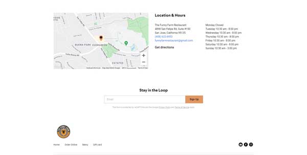 Square Website Examples