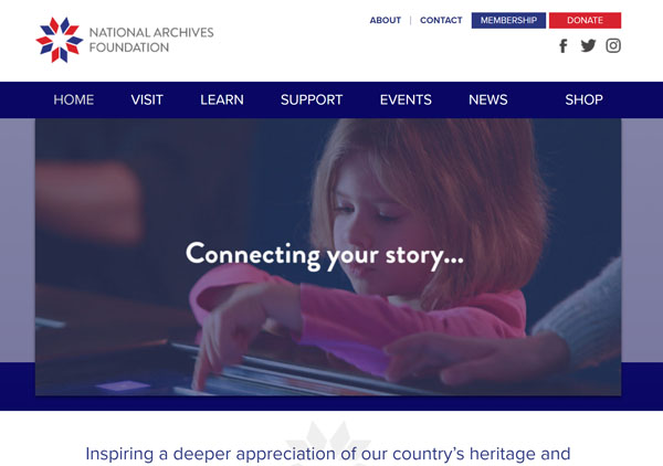 WordPress website example.