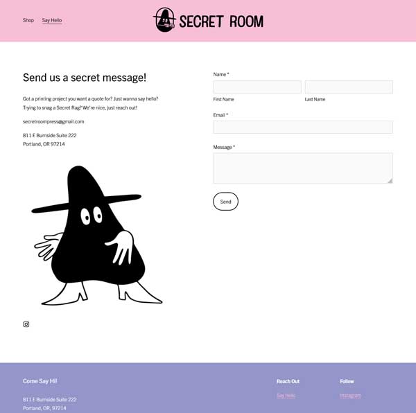 How to make a contact us page.