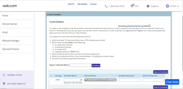 How to use a Web.com business email.