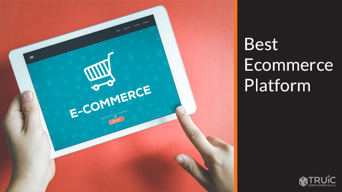 Person looking at an ecommerce store on a tablet.