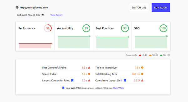 Screenshot of Web.dev Page