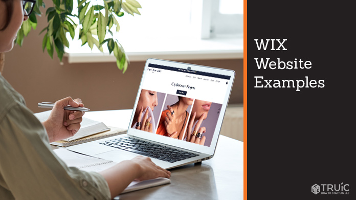 Wix website example.