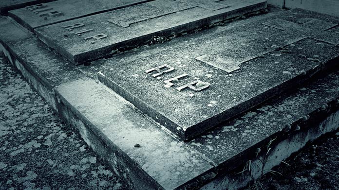 A gravestone