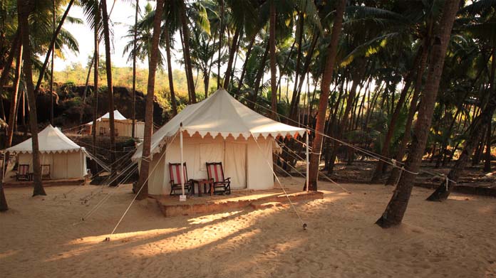 A glamping site