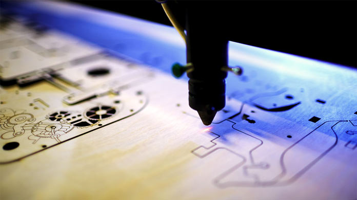 A laser cutter machine