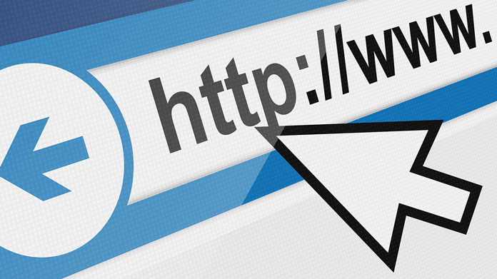 An internet browser search bar with a website that is about to be clicked