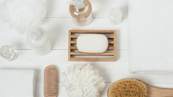 Soaps, brushes, and other hygiene products