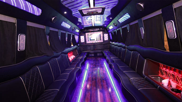 inside view of a party bus