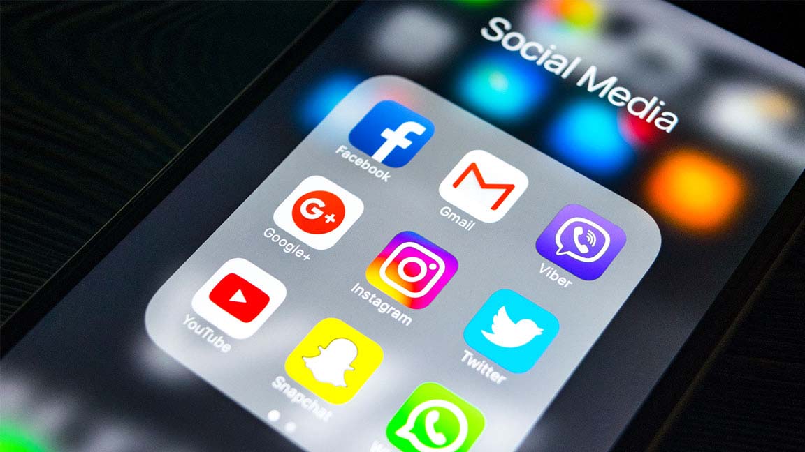 A phone screen full of apps