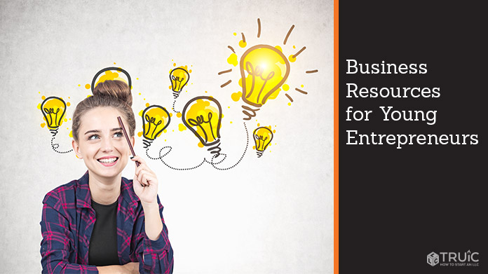 Teen girl brainstorming.