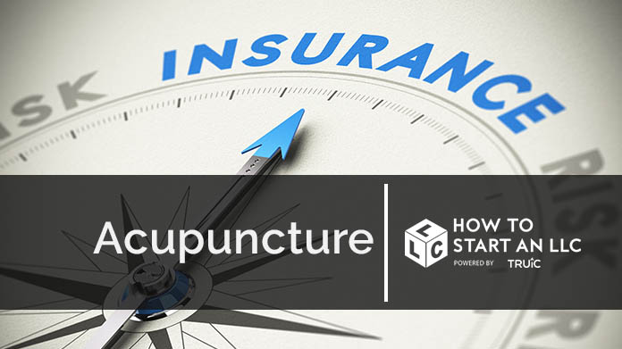 Compass needle pointing towards blue insurance logo
