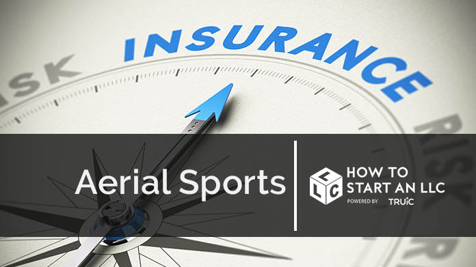 Compass needle pointing towards blue insurance logo